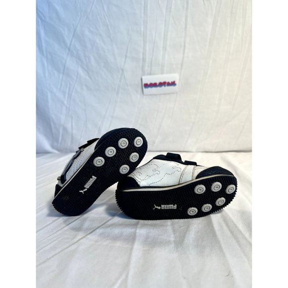 Puma Illuminescent V Light Up Toddler 6c White Blue Sneakers - Picture 4 of 10